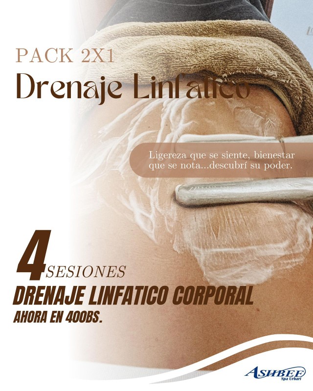 Pack 2x1 Drenaje Linfático Corporal